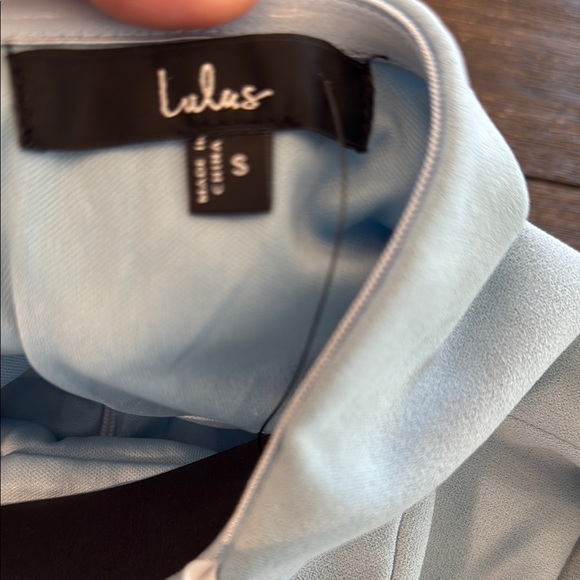 Lulus After Hours Light Blue Strapless Ruffled Maxi Dress Size Small - Picture 7 of 9